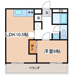 松本駅 徒歩20分 4階の物件間取画像